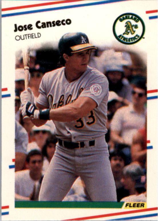 1988 Fleer Mini Baseball Cards 045      Jose Canseco